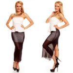 Peplum detailiga valge peokleit Mia