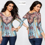 Bodyflirt mustriline pluus