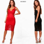 Boohoo punane pidulik pitskleit