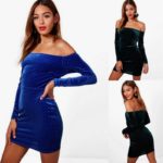 Avatud õlgadega royal sinine kleit Dea