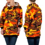 SHK Paris sõjaväe mustriline kapuutsiga pikem pusa