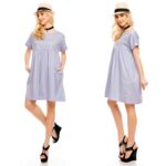 Taskutega helesinine suvine vabaajakleit Alicia