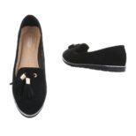 Seemisnahast mustad madalad kingad